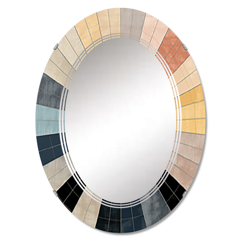 Pitney - Miroir mural moderne ovale, 30 po x 20 po