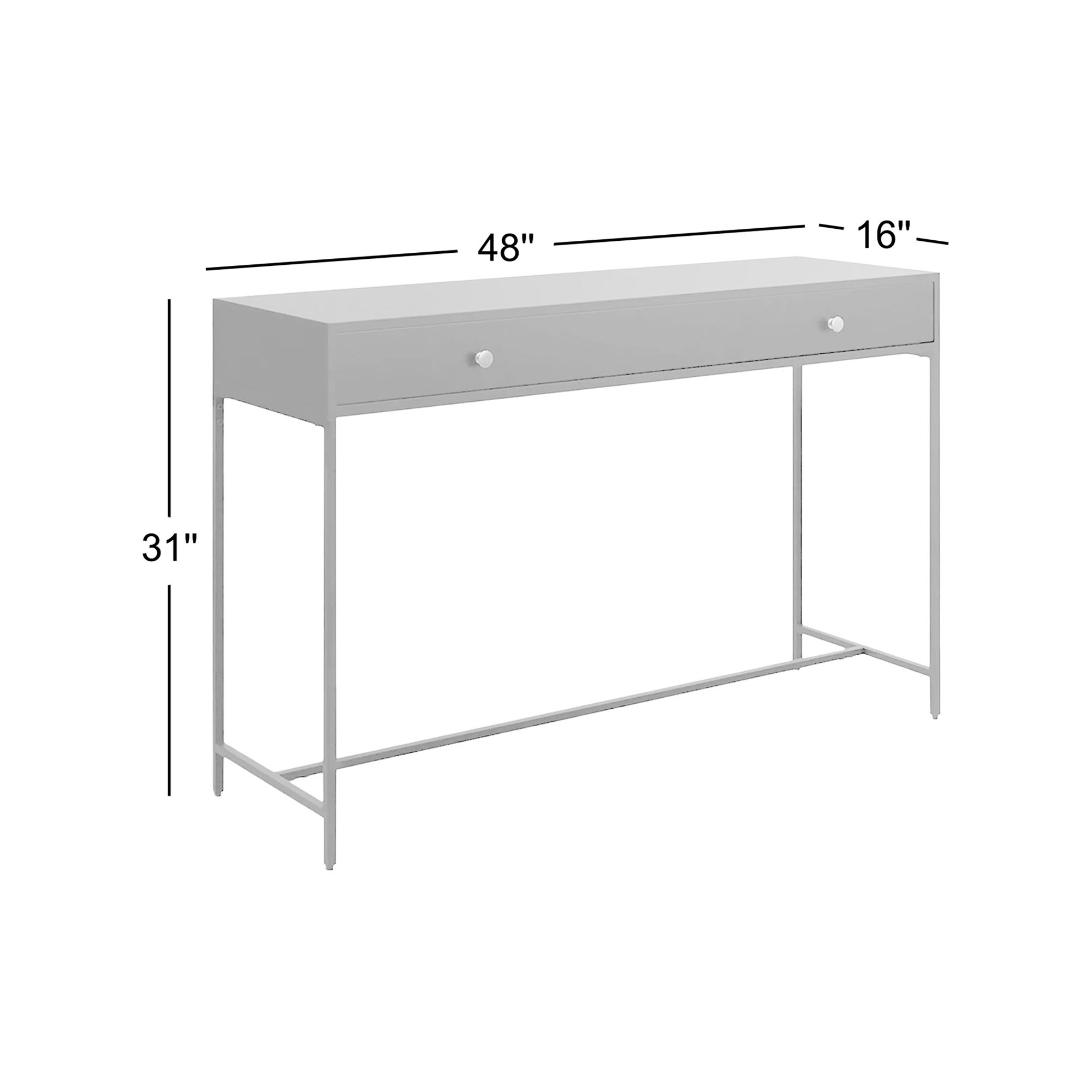 Springer 48'' Console Table, Blue
