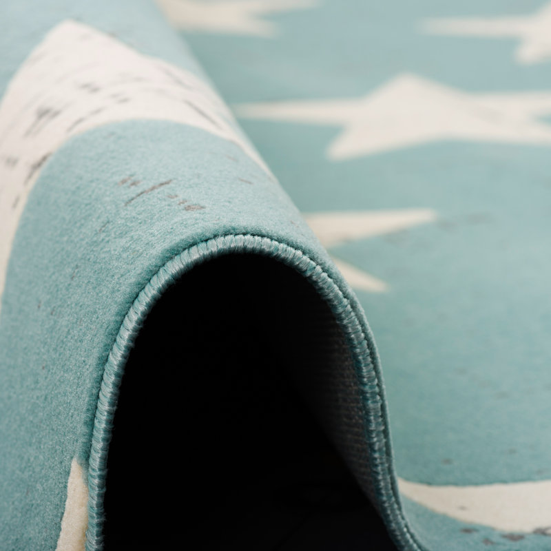 Canvas Geometric Area Rug, Rectangle 140 x 200cm