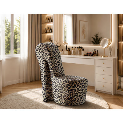 Steller High Heel Shoe Accent Chair (Leopard) 