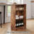 Space Saving Dining Table Set for 2, Foldable Counter Height Table with 3 Tier Storage and 2 Cushioned Stools-354125630