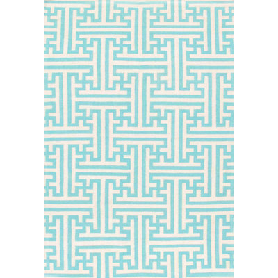 Tapis turquoise / ivoire Krysten