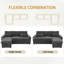Chenille Chaise End Sofa-111165409-111165412