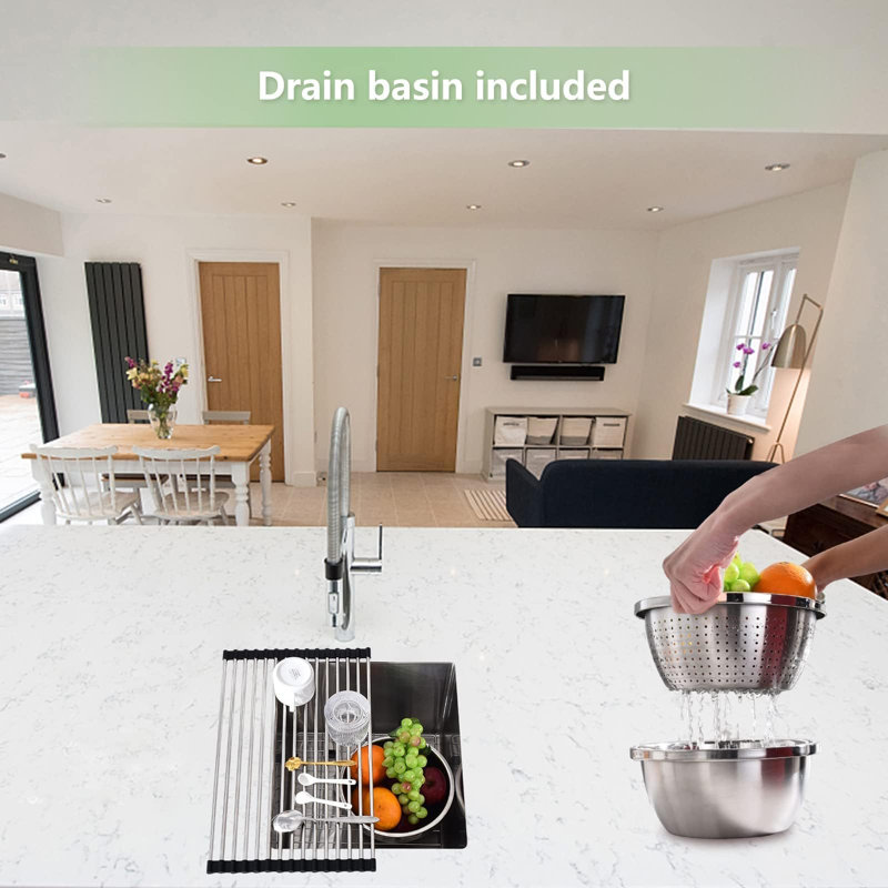 Stainless Steel Undermount Workstation Sink - 16G Bowl with Noise Defense & Scratch-Resistant Finish for Modern Kitchens