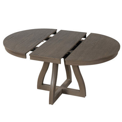 Round Extendable Dining Table for 4-6