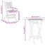 Solid Wood Patio Dining Set Table,