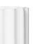  Vase en verre blanc nervuré 8 "pour décor floral Marais-1643443620