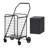 Shopping Cart With Shelf,Grocery Cart On Wheels, Foldable Utility Shopping Carts With 360° Rolling Swivel Wheels For Groceries Laundry-134443428-134443425