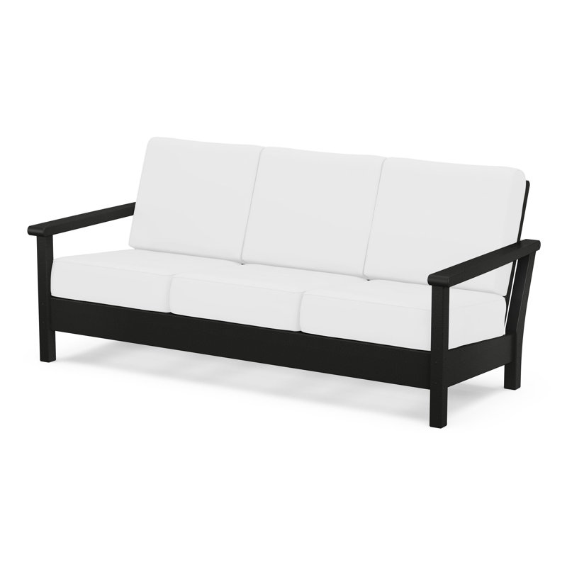 Harbour Deep Seating Sofa, Black, Natural