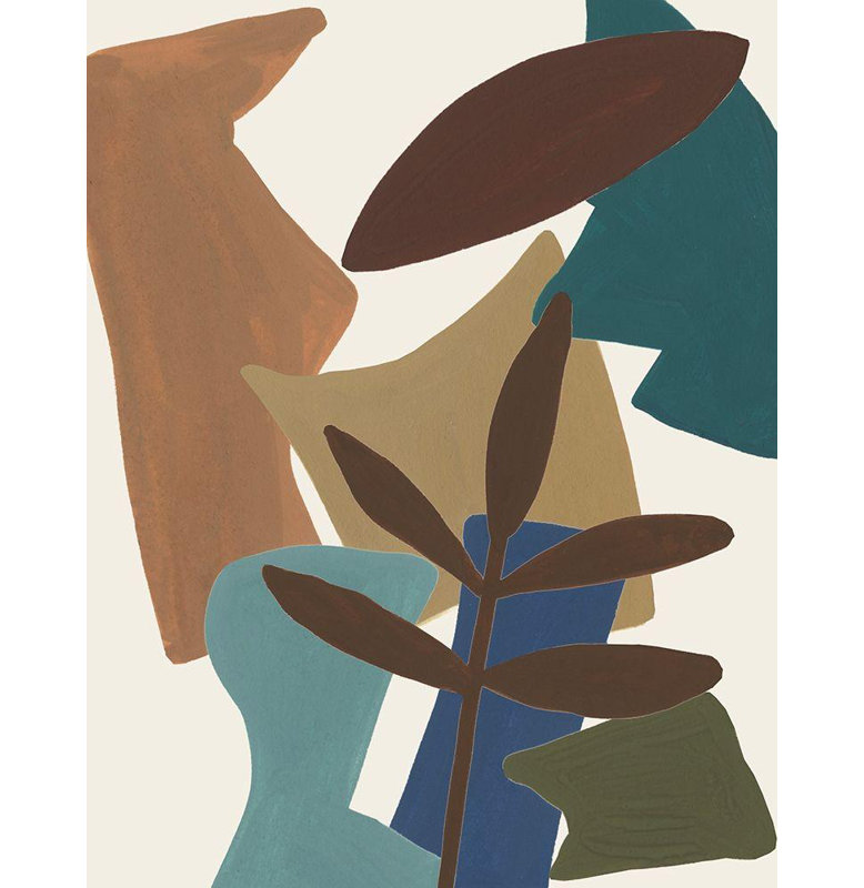 Art sur toile tendue par Latitude Run® Wang, Melissa Gallery: Mod Collage IV, H 45 po x l 36 po