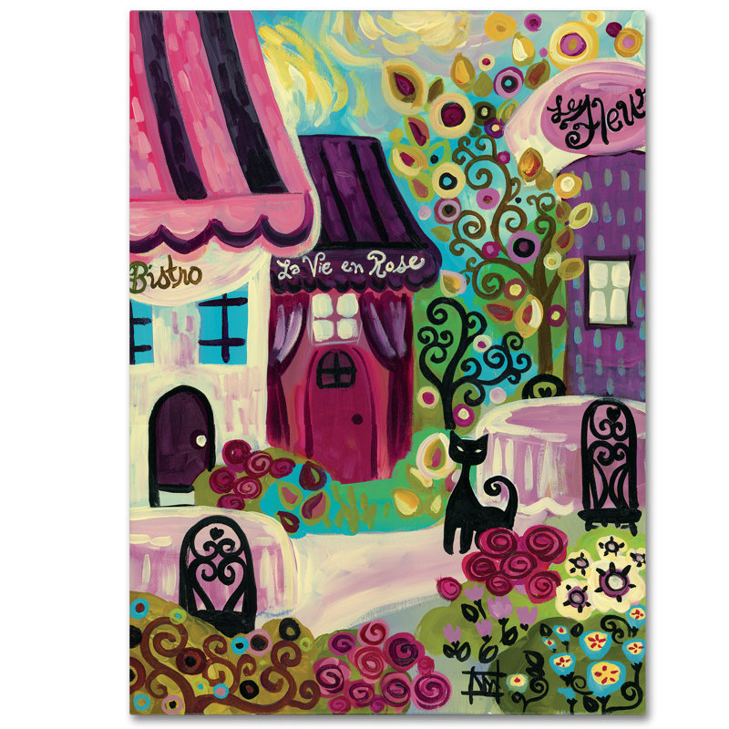 « la vie en rose », reproduction d’art sur toile tendue, H 24 po x l 18 po x P 2 po