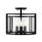 Vadim Glass Semi Flush Mount