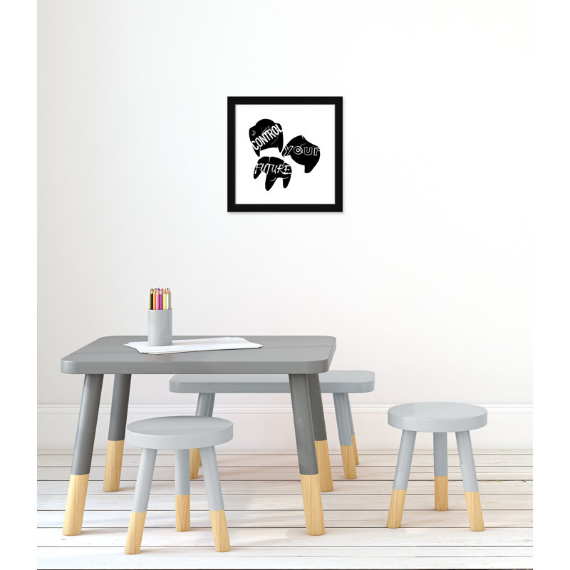 Control Your Future' Framed Art, 18" H x 18" W x 0.63" D, Black Framed