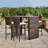 Teamson Home Bar Set with Wood Frame