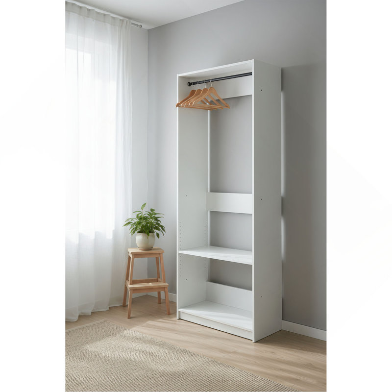 Prosper 32" Wood Walk-In Closet With Rods