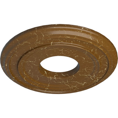 Médaillon de plafond H 12,375 po x l 12,375 po x P 1,125 po