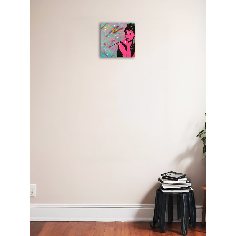 «Urban Audrey Hepburn», impression sur toile tendue, H 12 po x l 12 po x P 1,5 po