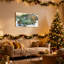 Camion de Noël rétro scène de ferme arbre de Noël-890965557