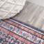 Tapis terre cuite / bleu marine lavable à la machine Lesandra-1732993586