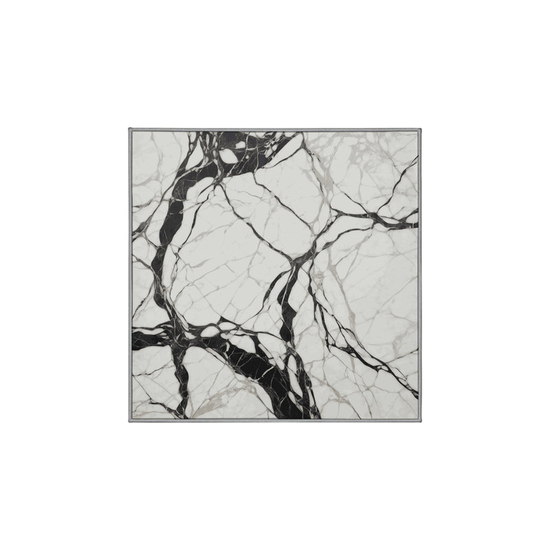 Tapis gris soyeux et moelleux, Rectangle 7 pi x 9 pi