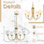Luminaires suspendus 5 lumières Mid-Century Modern-503310021-470617349-475469384