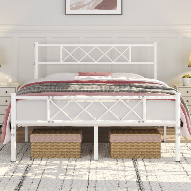 Lit Ellanore, Simple, Blanc