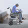 Lockable Rolling Shower Chair With Commode(U-Shape Seat)