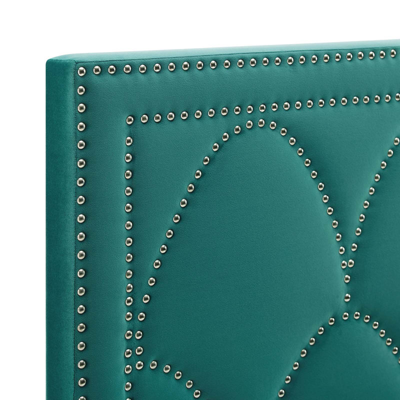 Modway Greta Performance Velvet Headboard, Teal, King