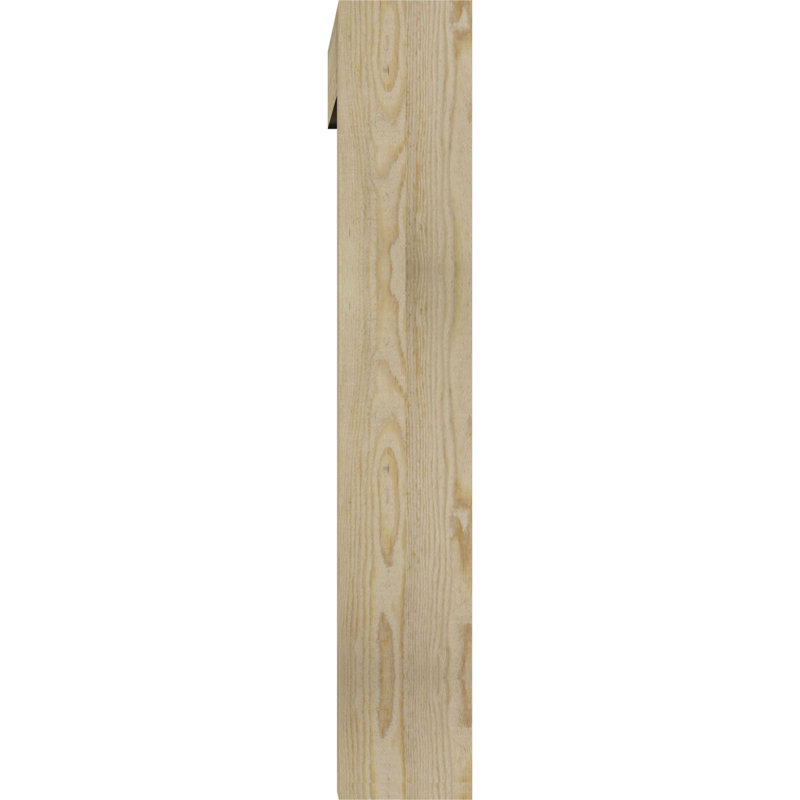 Thorton Block Bracket with Offset Brace, 6"W Douglas Fir (Rough Sawn), 36 x 28