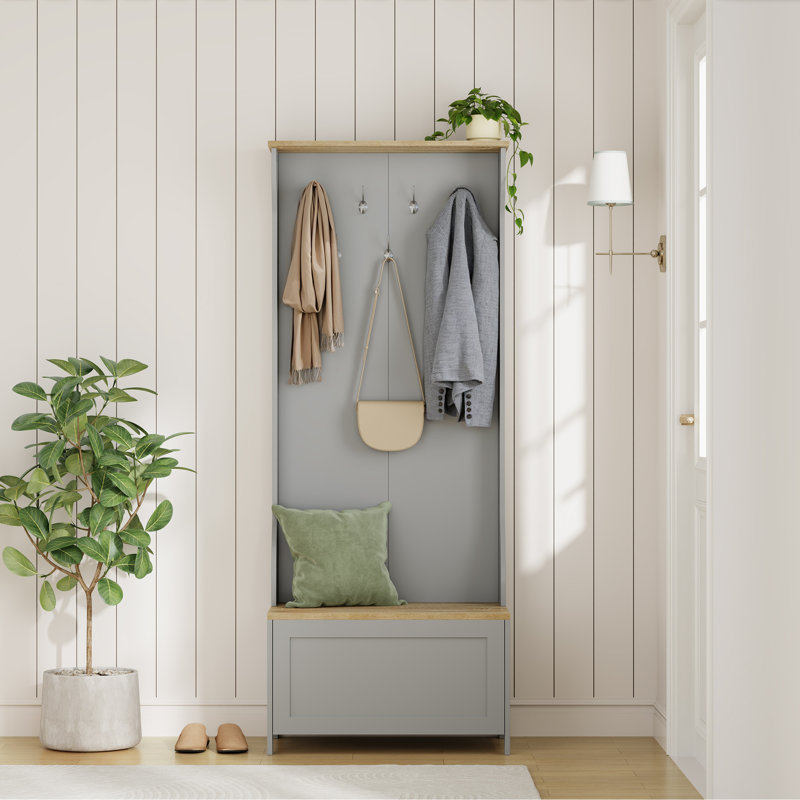 Ash Hall Coat Stand with Shoe Storage