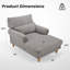 Chaise longue rembourrée avec dossier réglable-2099800747