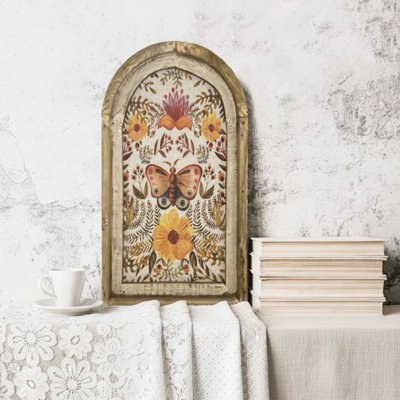 Rustic Wooden Vintage Wall Decor | Farmhouse Art Decorations For Living Room, Home Office, And Nursery(12X8 Inch, 3D With Frame)