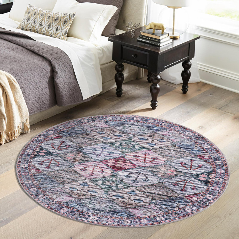 Tapis Hazlett_Multi, Rond 5 pi 3 po