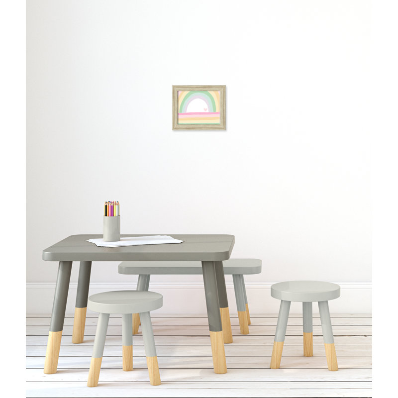 Décoration murale pour enfants, H 10 po x l 12 po x P 0,63 po, Beige Flat Framed