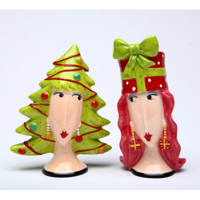 Sapin de Noël et cadeau sel et poivre