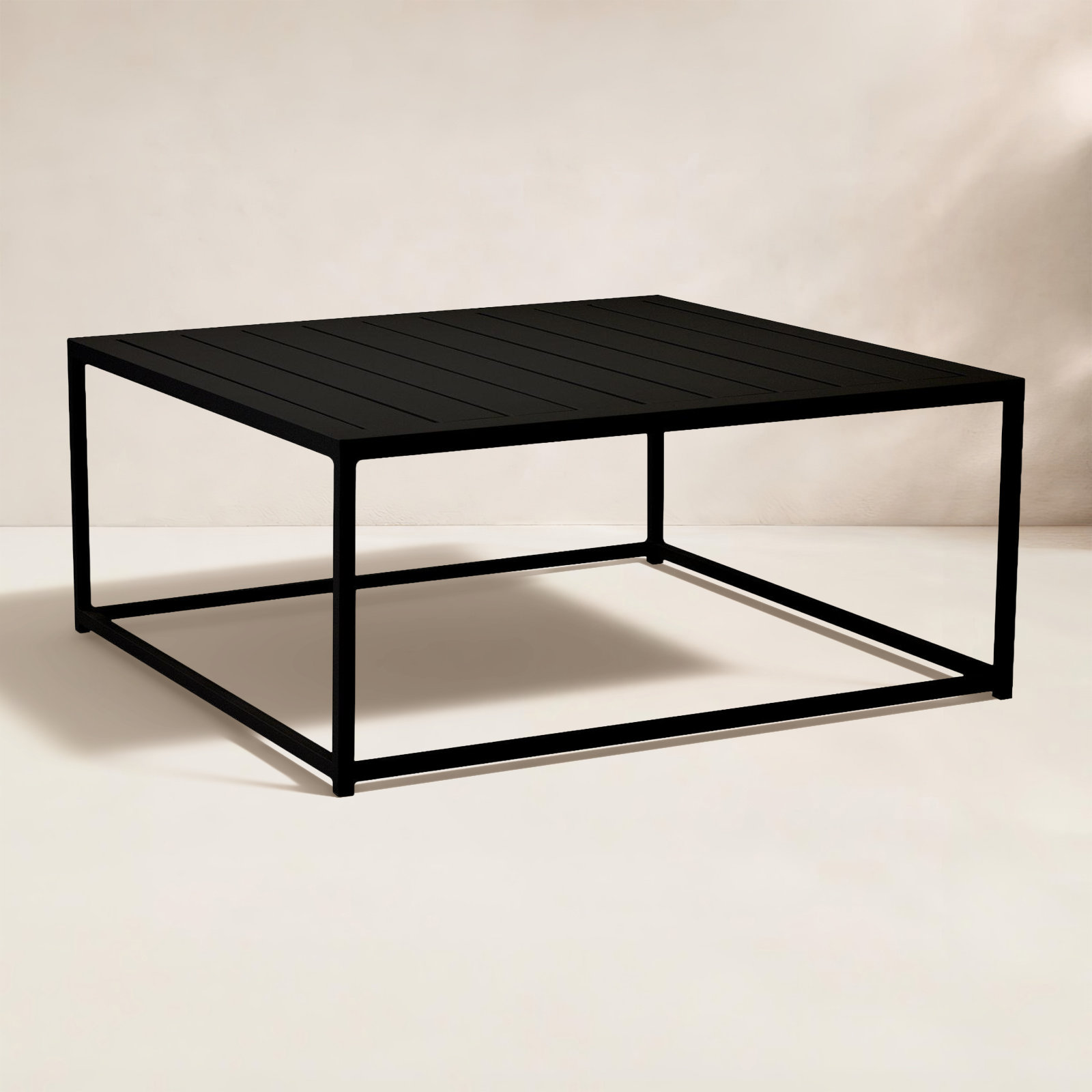 Marselia 36'' Outdoor Side Table, Black