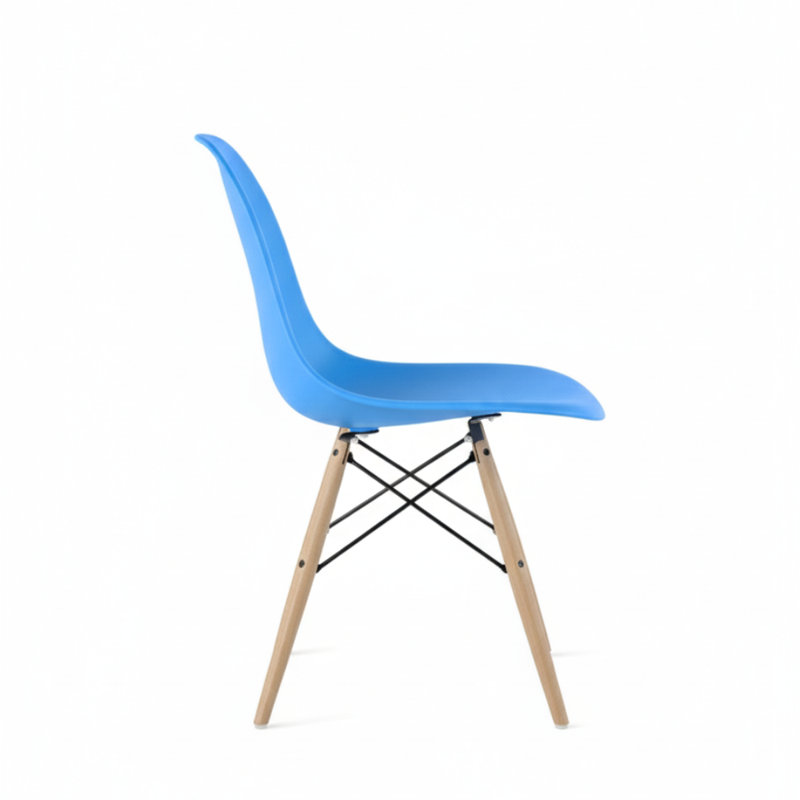 Chaise en plastique Neveyah, England Blue