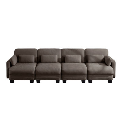 Channel Tufted Design Modern Minimalist Modular Sectional Sofa