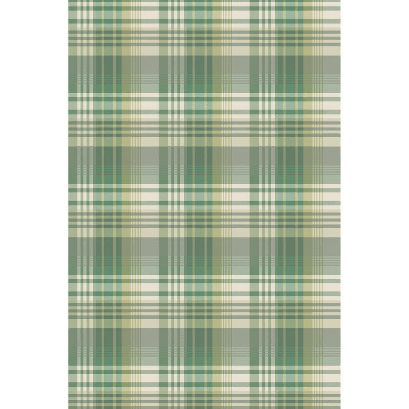 32.82' L x 20.47" W Wallpaper Roll, Emerald