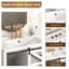 Ensemble de meuble-lavabo simple 30 po avec lavabo et porte de grange 30 po Rustic Farmhouse-1759885606