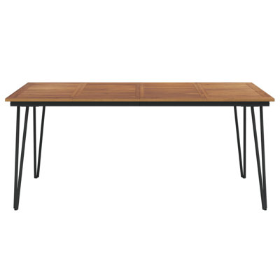 Mellen Rectangular Metal Outdoor Dining Table , cm W cm D