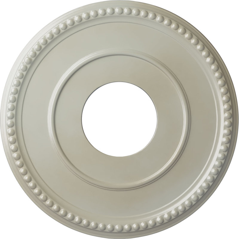 Médaillon de plafond Endurathane Jackson, DE 12 1/4 po x P 4 po x P 1 1/8 po (convient aux auvents jusqu'à 7 3/8 po), finition or pâle peinte à la main
