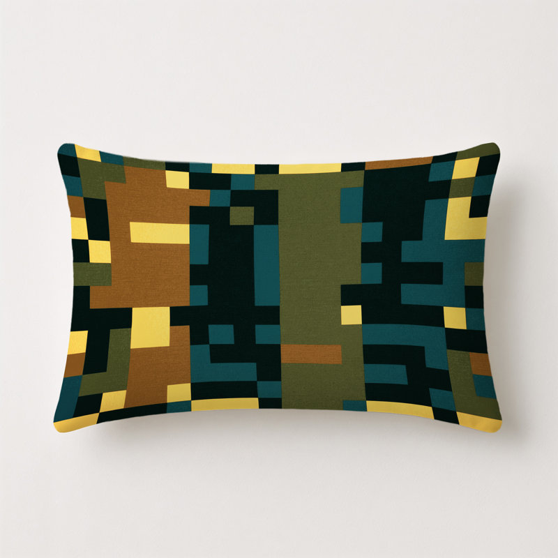 Matrix Meadows Indoor And Outdoor Throw Pillow, Rectangle 20"H x 14"W