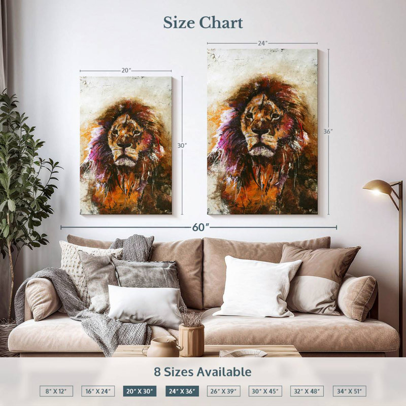 Brampt Tiger Vision, 36" H x 24" W