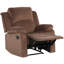 Fauteuil inclinable manuel rembourré en microfibre Nikodemos-1530999296