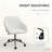 Faux Leather Office Chair, Adjustable Swivel Design For Home Office, Sleek Modern Look & Comfy Seating
