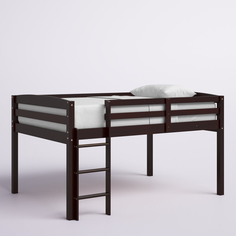 Alique Kids Loft Bed, Cappuccino, Full