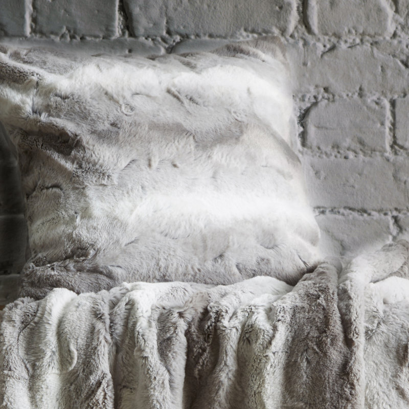 Lexia Square Cushion Cover, Grey, 45cm H x 45cm W x 10cm D