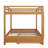 Modern Queen Over Queen Bunk Bed With Trundle, Solid Wood Bunk Bed Frame With Ladder And Guardrail For Kids Teens Adult-1542746567