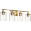 Luminaire de meuble-lavabo industriel avec abat-jour cylindrique en verre transparent-133344724-133344729